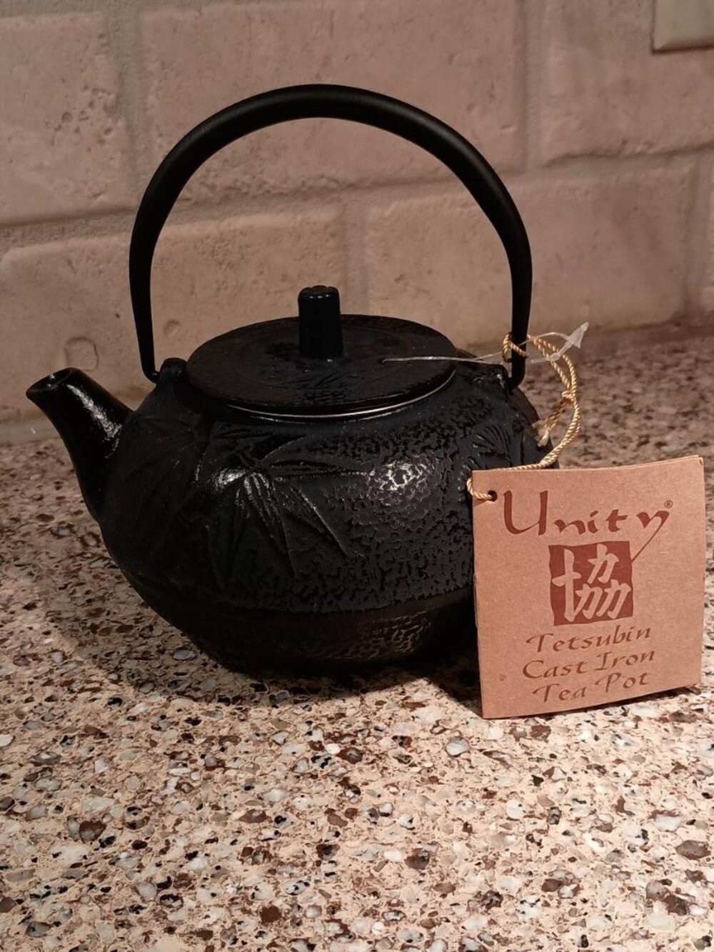 Blue/Black Cast Iron Japanese Style Teapot with Lid and Infuser